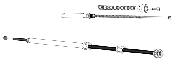 Cable Pull, parking brake (FA02292)