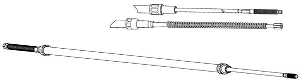 Cable Pull, parking brake (VW02181)