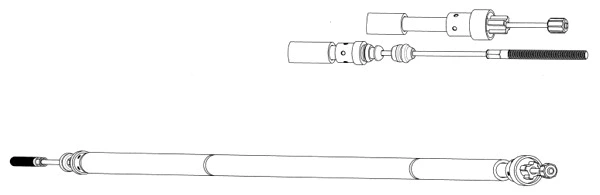 Cable Pull, parking brake (PU02209)