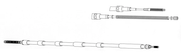 Cable Pull, parking brake (SK02105)