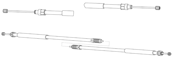 Cable Pull, parking brake (FA02297)