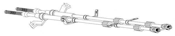 Cable Pull, parking brake (DW02100)