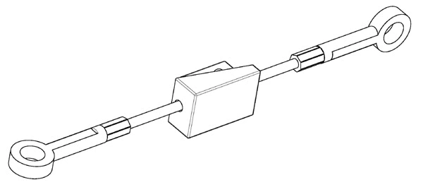 Cable Pull, parking brake (FO02144)