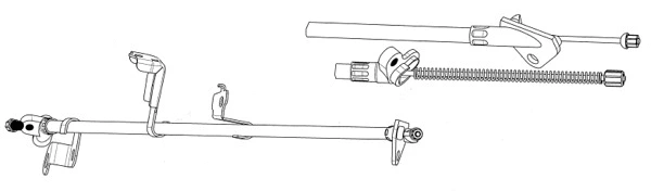 Cable Pull, parking brake (TO02194)
