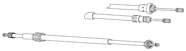 Cable Pull, parking brake (RT02279)