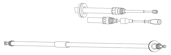 Cable Pull, parking brake (DM02172)