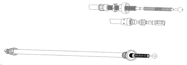 Cable Pull, parking brake (CT02141)