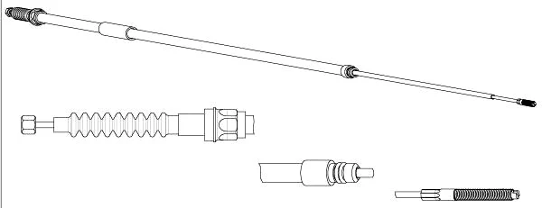 Cable Pull, parking brake (BW02133)
