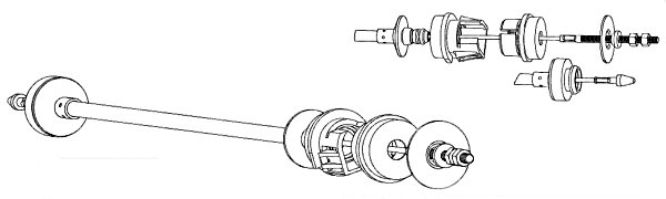 Cable Pull, clutch control (CT01138)