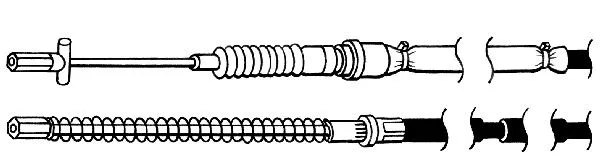 Cable Pull, parking brake (VO02121)