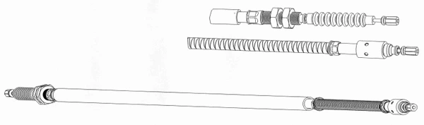 Cable Pull, parking brake (CT02139)