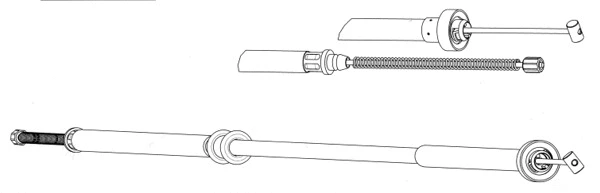 Cable Pull, parking brake (FA02273)
