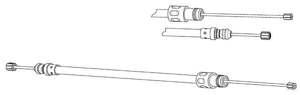 Cable Pull, parking brake (FA02295)