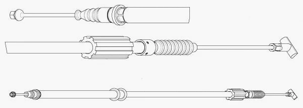 Cable Pull, parking brake (AR02131)