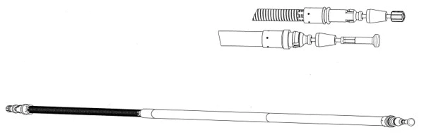 Cable Pull, parking brake (FA02266)