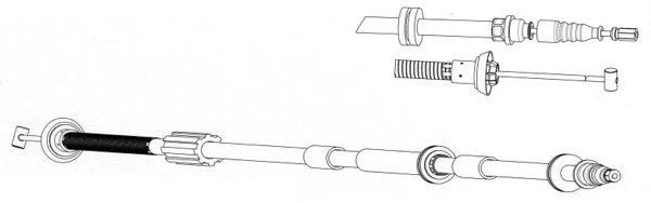 Cable Pull, parking brake (FA02259)