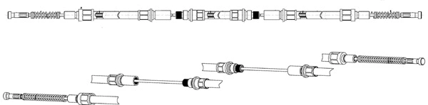 Cable Pull, parking brake (FO02123)