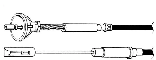 Cable Pull, clutch control (VW01121)