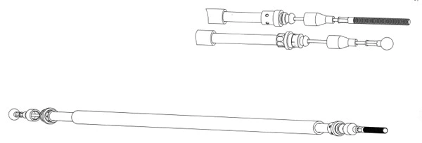 Cable Pull, parking brake (CT02177)