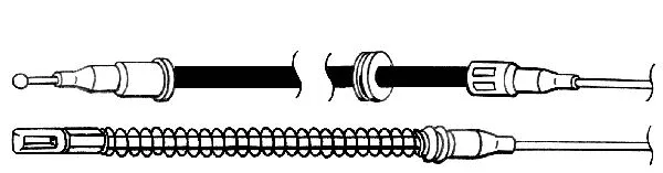 Cable Pull, parking brake (OP02103)