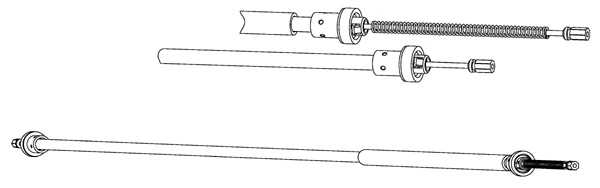 Cable Pull, parking brake (RT02289)
