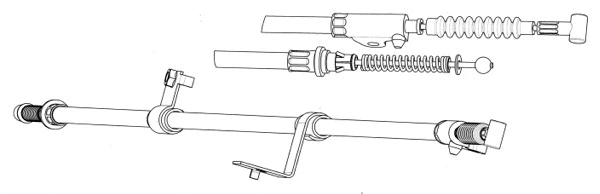 Cable Pull, parking brake (NI02158)