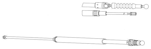 Cable Pull, parking brake (AU02175)