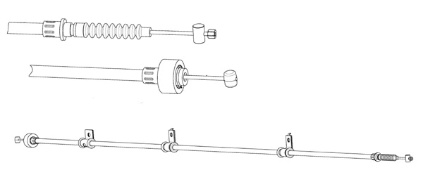 Cable Pull, parking brake (HY02123)