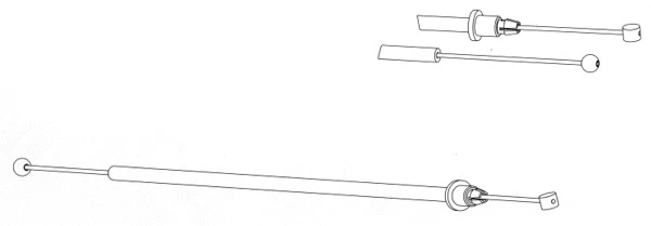 Cable Pull, parking brake (DM02196)
