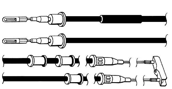 Cable Pull, parking brake (OP02159)