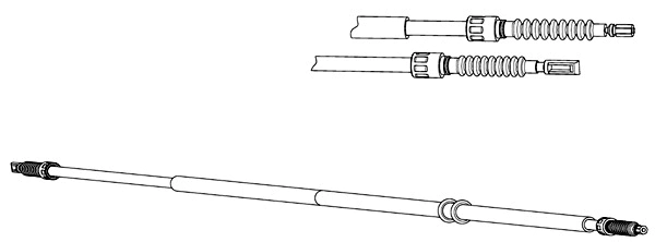 Cable Pull, parking brake (AU02137)