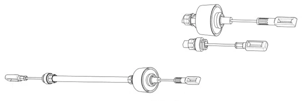 Cable Pull, clutch control (CT01121)