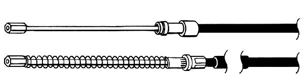 Cable Pull, parking brake (PU02137)