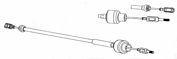 Cable Pull, clutch control (CT01122)