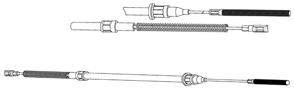Cable Pull, parking brake (OP02100)