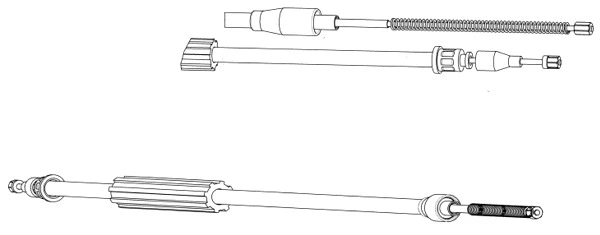 Cable Pull, parking brake (AU02155)