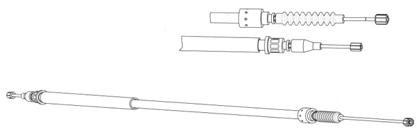 Cable Pull, parking brake (OP02179)