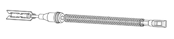 Cable Pull, parking brake (OP02224)