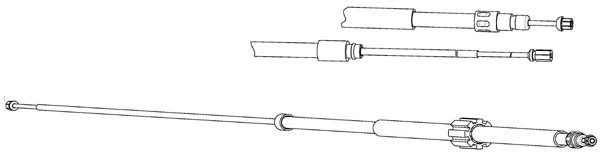 Cable Pull, parking brake (RT02286)