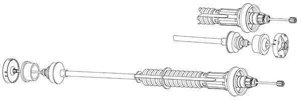 Cable Pull, clutch control (PU01151)