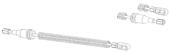 Cable Pull, parking brake (OP02192)