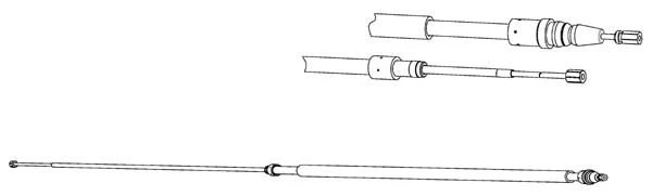 Cable Pull, parking brake (PU02235)