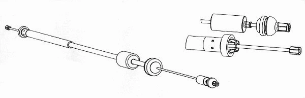 Cable Pull, clutch control (RT01179)