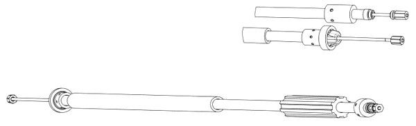 Cable Pull, parking brake (CT02165)