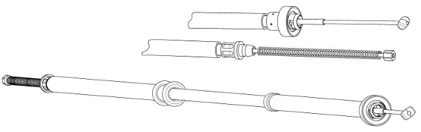 Cable Pull, parking brake (FA02281)