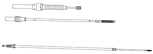 Cable Pull, parking brake (VW02210)