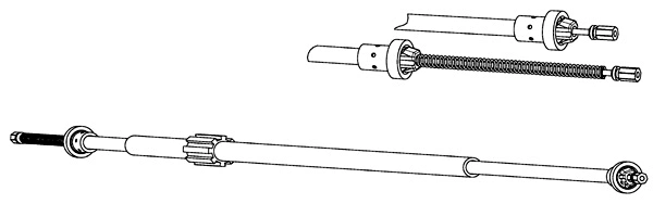 Cable Pull, parking brake (RT02282)