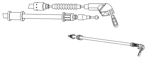 Cable Pull, parking brake (OP02168)