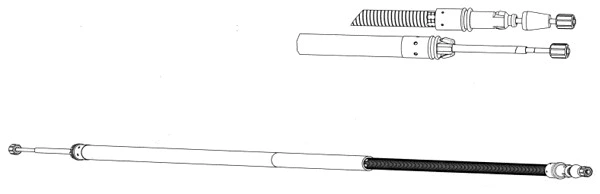 Cable Pull, parking brake (FA02264)