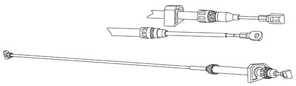 Cable Pull, parking brake (VW02207)